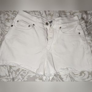 VICTORIAS SECRET PINK Midrise Cutoff Denim Shorts- worn once